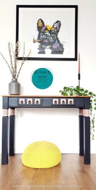 Solid Wood Console Table Gothic Country Style Hallway Table - image 1