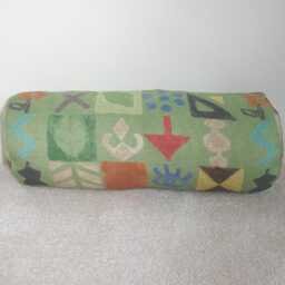 "Kit Kemp Potato Print Green Bolster Cover 16"" 18" - thumbnail 3
