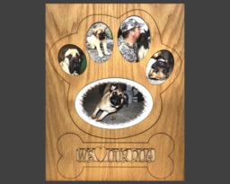 11x14 Dog Picture Frame Collage Mat Insert For - Paw Photo Pet Gift Use Memorial Custom - thumbnail 1