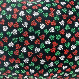Christmas Paw Prints - Throw Pillow Red Plaid Pet Bed - thumbnail 3