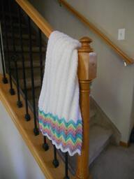 Pastel Rainbow Dreams Baby Ripple Blanket - Ready To Ship - thumbnail 2