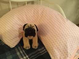 Breast Cancer Awareness Snuggle Cotton Flannel Boomerang Pillow Case - thumbnail 1
