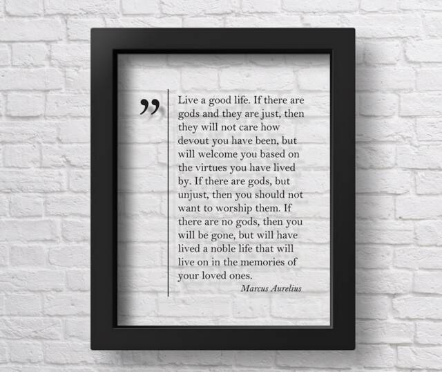 Transparent Marcus Aurelius Quote Philosophy Quotes Art Life Print Wall Positive Gift - image 1
