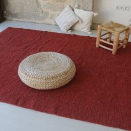 Large Terracotta Rug 5x8 Feet, Area Rug, Living Room Bohemian Soft Kids Minimalist Design, Salon Tapis - thumbnail 2