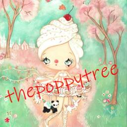 Carousel Cupcake Girl Art Print, Pop Surrealism Wall Decor - thumbnail 3