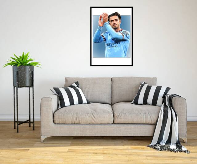 Jack Grealish 2022/23 Digital Art Print - On Foamex Board Or Photo Paper - image 1