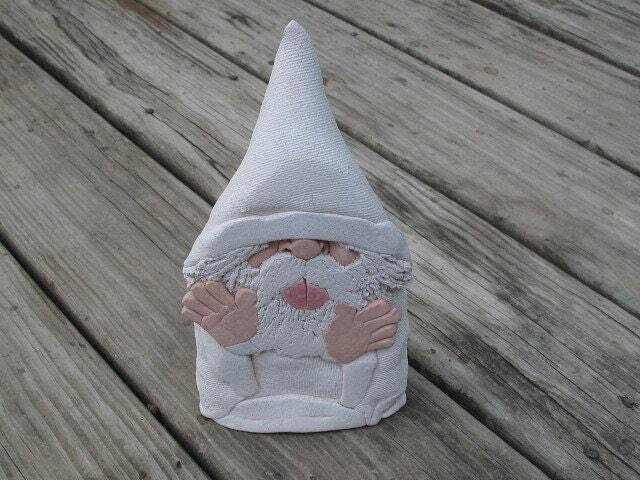 Smashed White Wizard Clay Sculpture - image 1