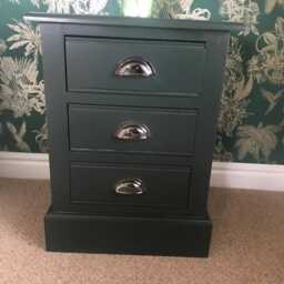 Bedside Cabinet 3 Drawers - Edwardian Style - thumbnail 2