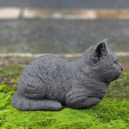 Concrete Kitten Statue Outdoor Cat Decor Stone Kitty Figurine Cement Pet Ornament Memorial Decoration Fantasy Lover Gift Garden Art - thumbnail 4