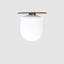 Bathroom Vanity Light, Wall Sconce/Flush Mount Ceiling Light, Modern Sconce/Ceiling Light With White Glass Shade, Ul Listed, No.0278 - thumbnail 1