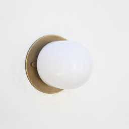Bathroom Vanity Light, Wall Sconce/Flush Mount Ceiling Light, Modern Sconce/Ceiling Light With White Glass Shade, Ul Listed, No.0278 - thumbnail 3