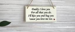 Daddy I Love You, We Fathers Day Gift, Day, Gift For Men, Wall Decor, Office Gifts Dad, Mens - thumbnail 1