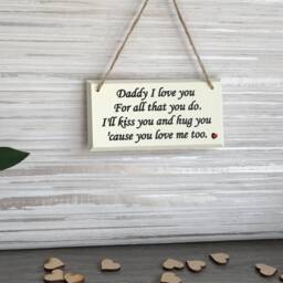 Daddy I Love You, We Fathers Day Gift, Day, Gift For Men, Wall Decor, Office Gifts Dad, Mens - thumbnail 2