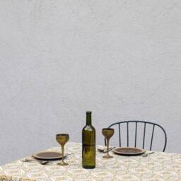 Clearance-Oversized Cotton Blanket, Turkish Throw Blanket, Mustard Picnic Throw, Kilim Pattern Table Cloth, Colorful Bedspread, Housewarming Gift - thumbnail 3