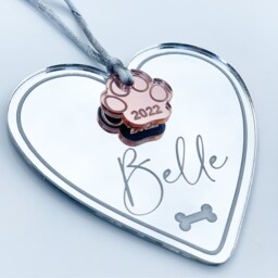 Dog Loss Gift - Sympathy Memorial Pet Personalised Decoration Ornament - thumbnail 1