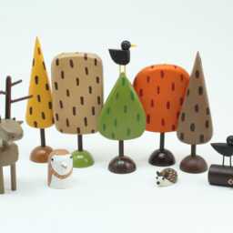 Tiny Hedgehog - Wood Figurine Woodland Creature Build A Forest - thumbnail 3