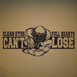 Clear Eyes Full Hearts Can't Lose Football Vinyl Wall Quote Decal Sticker - Wd0055 - thumbnail 1