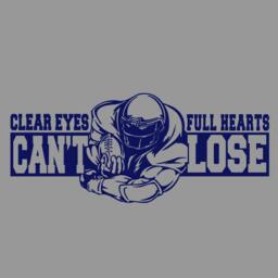 Clear Eyes Full Hearts Can't Lose Football Vinyl Wall Quote Decal Sticker - Wd0055 - thumbnail 3