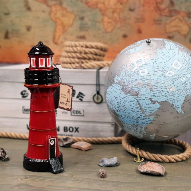 Handmade Ceramic Pervalka Lighthouse Candle Holder, Coastal Artwork, Marine Gifts, Home Decoration, Christmas Tea Light Holder - image 1