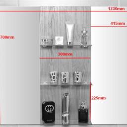 Oak Wall Mounted Double Mirror - thumbnail 2