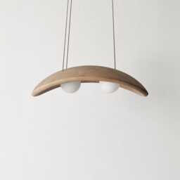 Handmade Clay Pendant Light, Wabisabi Style Ceiling Lamp, Dining Room Lighting - thumbnail 3