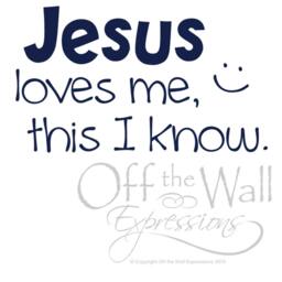 Jesus Loves Me Vinyl Decal, Children's Wall Art Sticker, Bedroom Decor, Nursery, Religious Decals - thumbnail 3