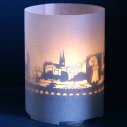 Basel Skyline Gift Tube Shadow Play - Transform Your Space With Captivating Landmarks in Mesmerizing Silhouettes - thumbnail 1