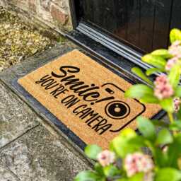 Smile You're No Camera - Quirky & Funny Doormat A Lighthearted Welcome With Just The Right Amount Of Confusion Coir - thumbnail 3