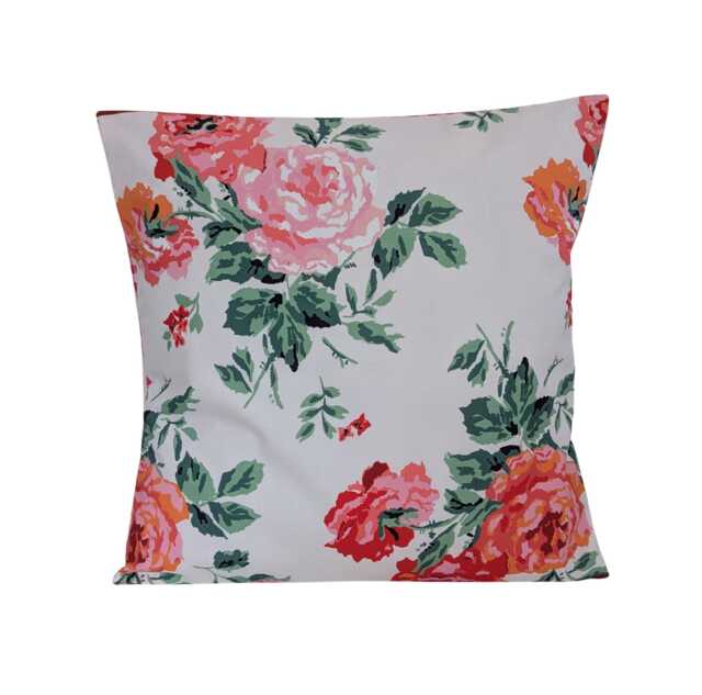 Cushion Cover Made With Cath Kidston Archive Rose Red Pink Floral Fabric 16 - image 1