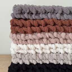 Chunky Chenille Hand Knit Bath Mat - thumbnail 2
