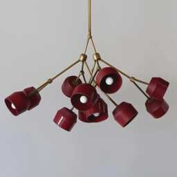 Italian Sputnik Chandelier - Modern Mid-Century Contemporary Brass Light Home Decorative & Christmas Gifts - thumbnail 1