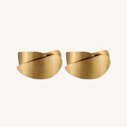 1950S Mid-Century Modern Brass Wall Sconces - Stilnovo Kalmar Style Vintage Lighting, Retro Italian Design - thumbnail 3