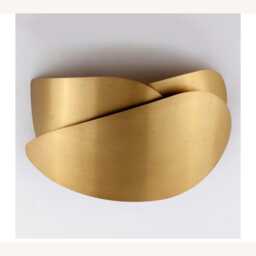 1950S Mid-Century Modern Brass Wall Sconces - Stilnovo Kalmar Style Vintage Lighting, Retro Italian Design - thumbnail 1