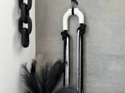 Wall Hanging// Ceramic & Fiber Details// Textil Art// Contemporary Decor// Colgante De Pared// - thumbnail 1
