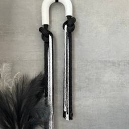 Wall Hanging// Ceramic & Fiber Details// Textil Art// Contemporary Decor// Colgante De Pared// - thumbnail 2
