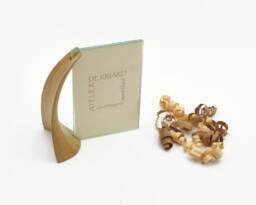 Modern Table Photo Frame in Solid Wood & Glass - thumbnail 1