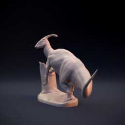 Parasaurolophus Walkeri Model - 125 Scale 3D Resin Printed Miniature - thumbnail 4