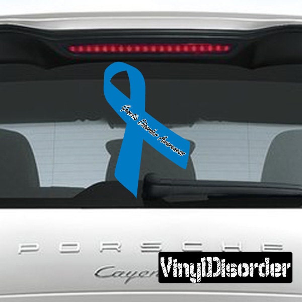 Genetic Disorder Awareness Ribbon Vinyl Wall Decal Or Car Sticker