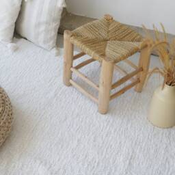 Large White Area Rug 200x300cm, Rug, Living Room Neutral Color Bedroom Kids Boho Decor, Nursery Carpet - thumbnail 4