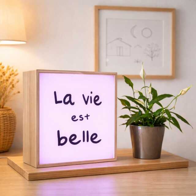 "Lightbox Led ""La Vie Est Belle" - image 1