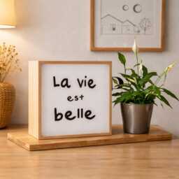 "Lightbox Led ""La Vie Est Belle" - thumbnail 2
