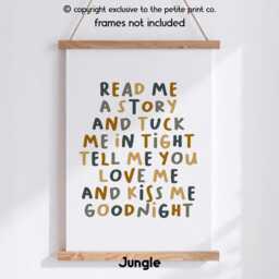 Read Me A Story Kids Wall Art - Reading Corner Print For Nursery, Playroom & Classroom Gift Children Library Unframed - thumbnail 2