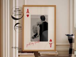 Personalised Playing Card Photo Print 1st Anniversary Gift Paper Sentimental Wedding 21st Birthday For Her Custom - thumbnail 1