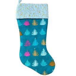 Rifle Paper Co X Christmas in The City Metallic - Fabric Stocking - thumbnail 3