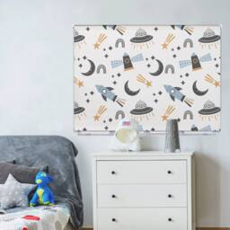 Scandi Space Roller Blind, Children's Made To Measure, Blind - thumbnail 2
