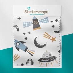 Scandi Space Roller Blind, Children's Made To Measure, Blind - thumbnail 3