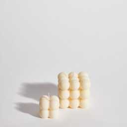Sculptural Bubble Candle Set - Handmade Soy Wax, Cream Decor - thumbnail 2