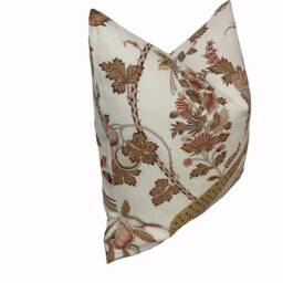Schumacher Campagne Signature Collection Rose & Ochre Cushion Cover Pillow Double Sided - thumbnail 3