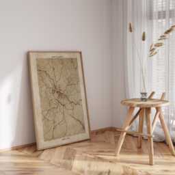 Siena, Tuscany Map - Vintage Beige Detailed Print Italy Travel Gift - thumbnail 2