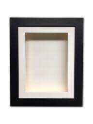Shadow Picture Frame, 3 Inch Deep Memory Display, White Mount Handmade Keepsake